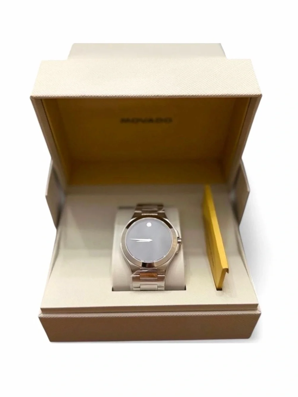 Movado Men’s Swiss Made Watch 40mm Museum Dot Stainless Steel Bracelet (NWT)